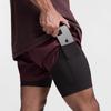 Shorts Deportivos Musculares de Moda de Verano Europeos y Americanos para Correr al Aire Libre, Sentadillas, Transpirables, Doble Capa, Secado Rápido, para Hombre, Transfronterizos