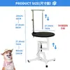 Mesa de Peluquería para Mascotas con Elevación Neumática, Estación de Peluquería Giratoria de 360 Grados, Mesa Redonda de Peluquería para Perros, Venta de Liquidación para Gatos
