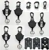 Llave de Cadena Telescópica Multifuncional Mecha Escalador Resistente Negro Hebilla de Tracción Fácil Fibra de Carbono Retráctil