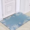 Tapete de Chão Doméstico Porta de Entrada Simples Antiderrapante Tapete de Pé para Banheiro Tapete de Porta de Banheiro de Hotel Resistente à Sujeira Tapete de Veludo Cristal para Mesa de Centro