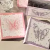 Álbum de Tarjetas de Mariposa Estético Original, Álbum de Fotos de Hojas Sueltas de una Sola Rejilla, Colección de Fans de Ídolos Estilo Ins, Álbum de Fotos Pequeño para Tarjetas de 3 pulgadas, Álbum de Tapa Dura