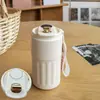 Taza termo para café con pantalla de temperatura, taza termo de agua de regalo, taza de viaje portátil de alta estética, taza simple nueva de acero inoxidable