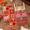 Sacos de Doces e Biscoitos de Ano Novo, Sacos de Embalagem para Biscoitos de Floco de Neve, Doces de Nougat, Sacos Transparentes para Lanches de Confeitaria