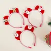Accesorios Europeos y Americanos Transfronterizos Nuevos para el Cabello Infantil Fiesta Navideña Papá Noel Reno Lazo Diadema Diadema para Niñas