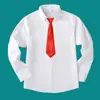 Camisa blanca pura para niños niños con algodón de terciopelo camisa cálida manga larga estudiantes de primaria y secundaria ropa escolar al por mayor
