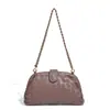 Bolso Tejido Nuevo Hecho a Mano con Acabado de Lujo, Diseño de Nicho, Bolso de Clip, Bolso de Concha con Cadena, Bolso de Hombro Versátil y de Moda