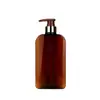 Botella de Plástico PETG para Hombres de Pared Gruesa y Fondo Grueso, Botella Plana Cuadrada 500ml