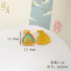 Pingente azul de longa data do deus amarelo da riqueza cinco escrituras queimando pingente de mãe ouro verde acessórios para pulseira diy