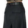 Nuevos Pantalones Casuales de Pierna Ancha Sueltos Estilo Retro Americano para Mujer en Gris Lápiz Corte Recto