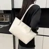 Bolsa Tote Transfronteiriça Tendência Grande Capacidade Lado Macio para Mulheres, Bolsa de Compras de Classe Multifuncional, Bolsa Balde Portátil