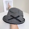 Chapéu de Pescador com Laço de Bolinhas Japonês e Coreano Chapéu de Bacia Retro de Verão Respirável com Proteção Solar Feminino Chapéu de Sol Versátil Elegante