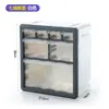 Caja de almacenamiento transparente de plástico tipo cajón para clasificar y organizar cuentas, organizador doméstico multi-compartimento para cuentas de arroz y cuentas sueltas