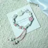 Pulsera de Cerámica Jingdezhen Nueva Pulsera de Cerámica Estilo Chino Joyería Hecha a Mano Cuerda Estilo Tíbet Puesto de Pulseras Jingdezhen