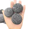 Pedra Diffusora de Aroma Natural Premium 5cm, Ornamento Esfera de Pedra Vulcânica Preta, Bola Flutuante Preta Porosa Polida