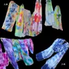 Kit de ferramentas tie-dye conjunto completo de elásticos presilhas bastidor de bordado jardim de infância impressão e tingimento materiais didáticos DIY para crianças
