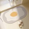 Tapete de Chão para Banheiro Doméstico Antiderrapante Macio Lama Diatomácea Tapete de Porta de Banheiro Tapete de Porta de Vaso Sanitário