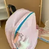 Mochila Rosa de Lunares Estilo Coreano Ins de Moda Estudiante Ligera Gran Capacidad Moda Versátil Bolsa Escolar para Campus