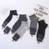 Meias Masculinas de Algodão Lisas Novas de Primavera e Outono, Estilo Esportivo Universitário, Meias Masculinas Simples Curtas de Cano Baixo