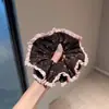 Goma de Pelo Pequeña Floral Japonesa y Coreana Ins Retro para Moño Cuerda Elástica de Doble Capa para Cola de Caballo Accesorio para el Cabello de Celebridad de Internet