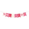 Adornos de Guirnalda para el Día de San Valentín Suministros de Decoración para Bodas y Fiestas Banner de Corazón Amor Cola de Sirena Decoración para Habitación de Boda