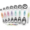 Amazon Transfronterizo Juego de Cucharas Medidoras Magnéticas de Doble Cabeza de Acero Inoxidable con 8 Piezas, Herramientas Magnéticas para Condimentos para Hornear con Escala