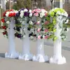 Casamento Plástico Coluna Romana Cesta de Flores Suporte de Flores ao Ar Livre Suporte de Flores Artificiais Arco Durável Decoração de Entrada Estilo Europeu