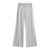 Pantalones Deportivos de Yoga para Niña Pure Desire Cintura en V Cierre Delgado Look Pierna Ancha Muestran Pierna Pantalones Largos Dexing Pierna Recta Pantalones para Casa