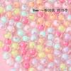 Contas Cor Fantasma Transparente Fosco Estrelas Doces Redondas Contas para DIY Pulseira de Joias Artesanais Acessórios Material