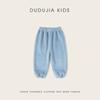 Calça Infantil Masculina Dudu Outono Inicial Calça Casual Infantil Calça Jogger Feminina com Forro de Lã Calça Longa Grossa para Bebê Categoria de Roupas de Primavera
