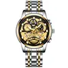 Reloj Fenzun para Hombre Automático Hueco de Moda Cuarzo Estudiante Impermeable Luminoso Moda Transfronterizo Reloj para Hombre