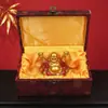 Fábrica Tubao Barriga Grande Buda Maitreya Giratório Yuanbao Moedas de Cobre Buda Risonho Mesa de Casa Liga de Zinco Ornamento de Atração de Riqueza