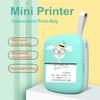 Mini impressora portátil transfronteiriça Telefone móvel conectável sem fio Impressora de etiquetas domésticas pequenas