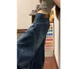Jeans de Dobladillo Curvo para Mujer, Nuevo Estilo Otoño/Invierno 2026, Tiro Alto, Caída Suelta, Corte Recto Holgado, Adelgazantes, Para Personas Bajas, Pantalones de Pierna Ancha hasta el Suelo