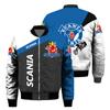 Invierno Europeo y Americano para hombre Nueva Moda Urbana Fitness Deportes Uniforme de Béisbol Aviador Digital 3D Chaqueta con logo de coche para hombre