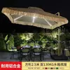 Sombrilla de Sol para Exteriores, Sombrilla de Patio, Sombrilla de Jardín de Paja, Casa de Campo Alojamiento, Sombrilla Simulada de Paja, Sombrilla de Paja con Luces, Sombrilla Romana