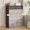 Zapatero con Cajones, Gabinete de Almacenamiento a Prueba de Polvo de Pie, Estante de Almacenamiento Multicapa para el Hogar, Gabinete de Almacenamiento que Ahorra Espacio para Casas de Alquiler