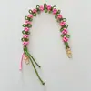 Estilo Nuevo Europeo y Americano Flor de Margarita Bohemia Cuerda Trenzada Hecha a Mano Correa de Repuesto para Bolso Cordón