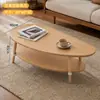 Mesa de Centro Casa de Aluguel Apartamento Pequeno Mesa Pequena Sala de Estar Nórdica Doméstico Moderno Simples Estilo Creme Quarto Mesa Lateral Simples
