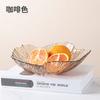 Prato de doces para lanches de mesa de centro de alto valor, prato de frutas de Ano Novo no atacado, prato transparente de grande capacidade com padrão diamante