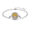Pulsera de acero titanio con incrustaciones de diamantes calada tipo hilo de aromaterapia para difusión de aceites esenciales Pulsera con patrón de árbol de la vida europeo y americano venta al por mayor