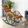 Cadeira de Balanço, Cadeira de Descanso, Cadeira de Rattan para Dormir Adulto, Varanda para Intervalo de Almoço, Sala de Estar de Lazer em Casa, Cadeira Especial de Lazer para Idosos