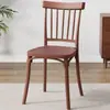 Silla de Plástico Blanca Estilo INS Silla de Escritorio Silla de Comedor para el Hogar Taburete de Tocador de Lujo Ligero Silla Windsor con Respaldo