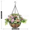 Nuevos Maceteros de Hierro Europeos y Americanos para Pared, Cestas de Flores, Colgantes de Pared, Cestas Colgantes, Suministros de Decoración de Pared para Sala de Estar y Dormitorio