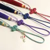 Padrão de Nuvem Pingente Artesanal com Borla DIY Nó Chinês Decoração para Carro Acessórios de Vestuário Materiais Têxteis Borla de Cor Única