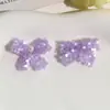 Aretes y Accesorios para el Cabello de Macarrón de Color Dopamina Estilo Chanel con Lazo de Perlas DIY Chica Dulce de Oxígeno Fresco