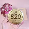 Oro al por mayor Pastel grande Oro puro 999 Mamá Te quiero Princesa Por favor Hazte rica 520 Día de San Valentín Novia Feliz Cumpleaños