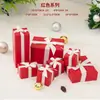 Caja de Regalo Hecha a Mano Navideña Decoraciones debajo del Árbol Juego de Siete Piezas Accesorios de Decoración para Ventana de Hotel y Centro Comercial Combinación de Adornos