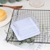 Caja de Embalaje Transparente tipo Ampolla para Pastel Antiguo de la Mañana Queso Banji Mousse Cortado Melaleuca Plátano Triturado Horneado Repostería Caja Cuadrada