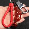 Colgante de Llave de Coche de Gama Alta Pixiu de Obsidiana Hebilla de Cinturón Colgante Creativo para Pareja Hombre y Mujer Regalo Venta al por Mayor