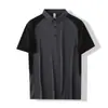 Nova Camisa Polo Masculina de Manga Curta de Verão, Casual Versátil Masculina com Gola, Camiseta Masculina de Manga Curta Sem Ferro